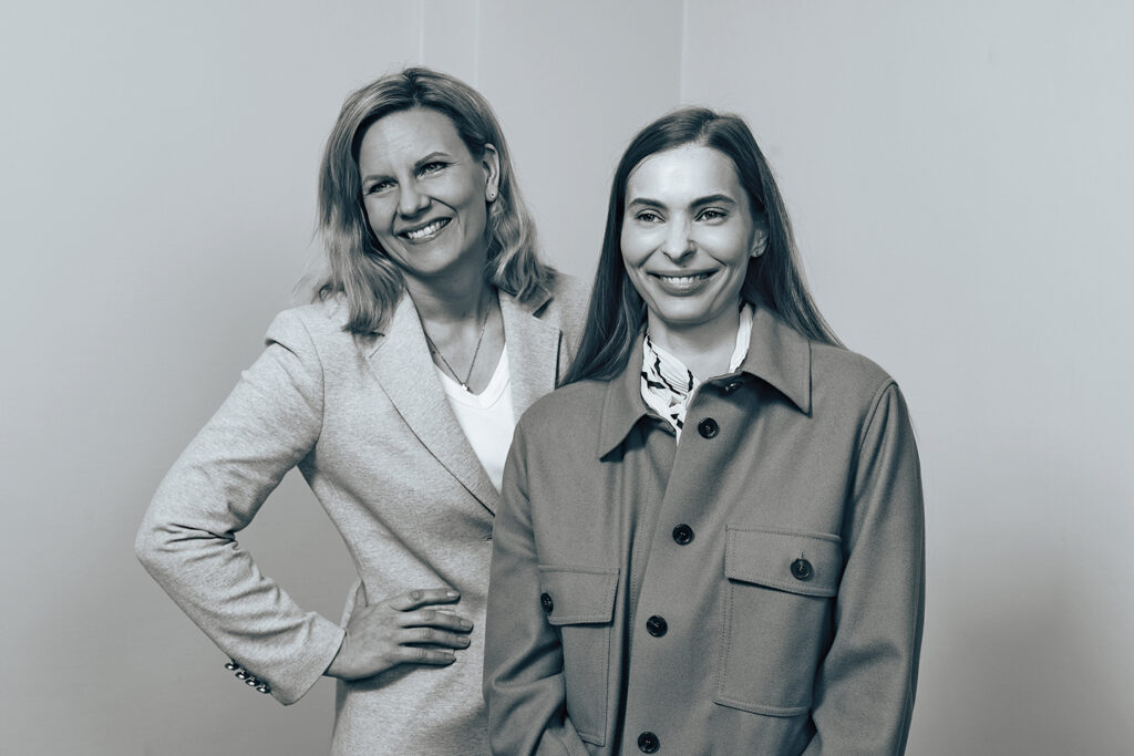 Dermoshop's CEO Suvi Markko and Product Manager Henrietta Backlund.