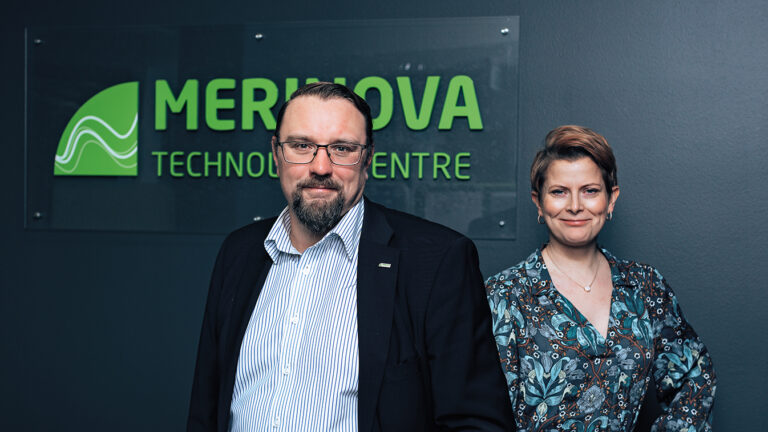 Merinova's Managing Director Mika Konu and Program Director Sabina Storbacka.