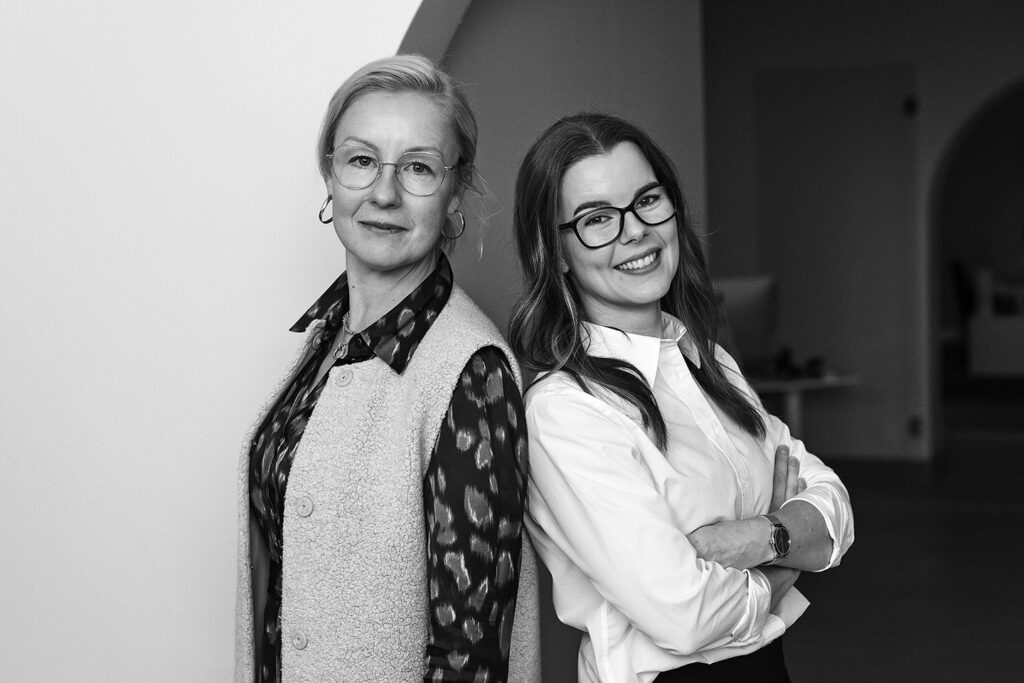 Mirka’s General Manager Charlotta Risku and Compliance Manager Maria Sundqvist.