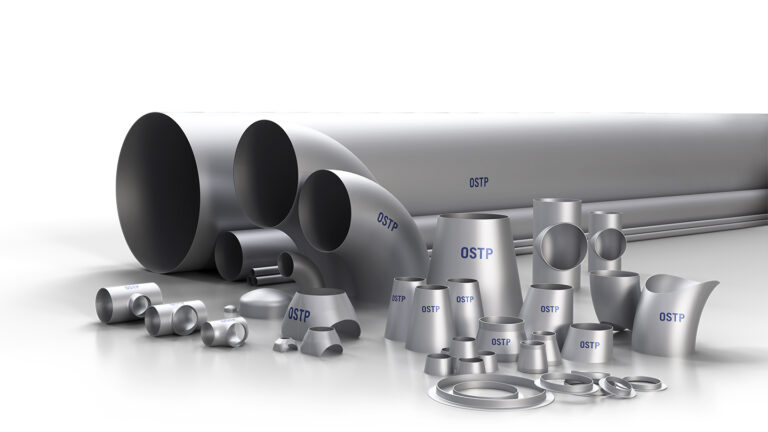 A 3D graphic of OSTP’s different welded stainless-steel pipes and fittings.