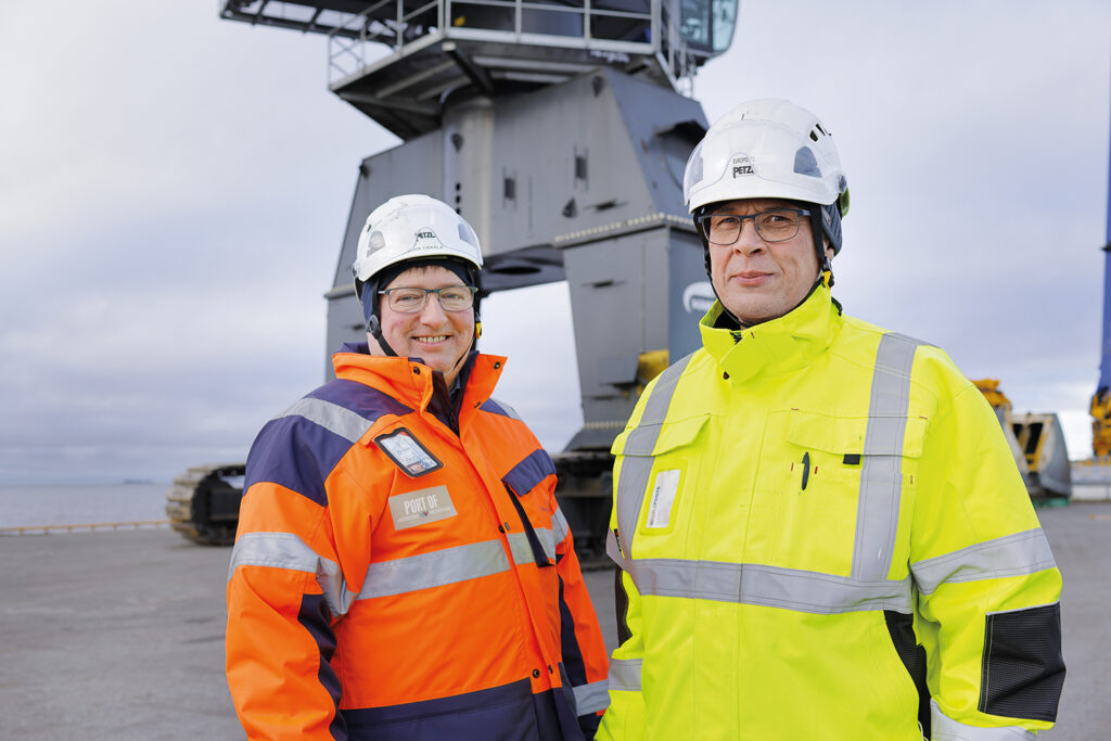 Juha Hakala, Managing Director of Port of Pietarsaari and Pauli Rautiainen, Operations Director of Euroports.