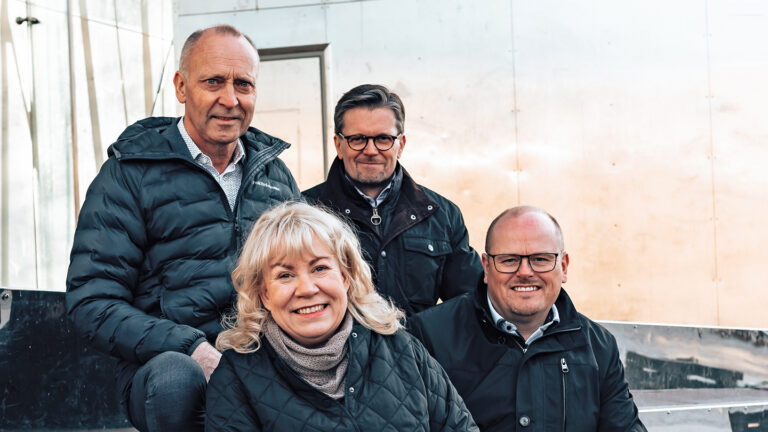 VASEK's Business Development Manager Kjell Nydalh, Business Advisor Kenneth Dalkvist, Development Manager Riitta Björkenheim, and CEO Stefan Råback.