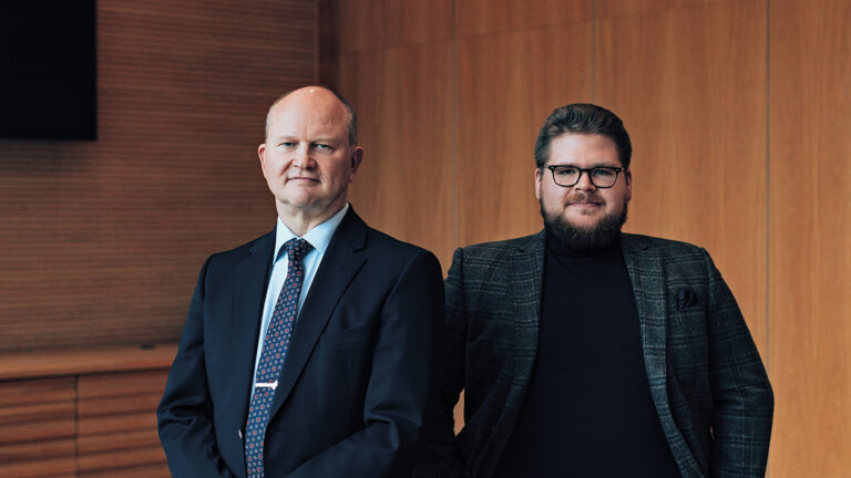 Westenergy’s Managing Director Olli Alhoniemi and Head of Business Intelligence Juha Ripatti.