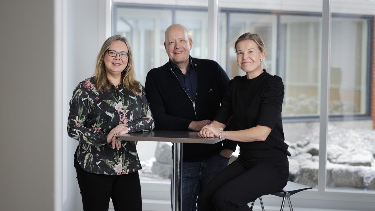 Tina Ademola, Jan-Henrik Svensson, and Monica Kruger.