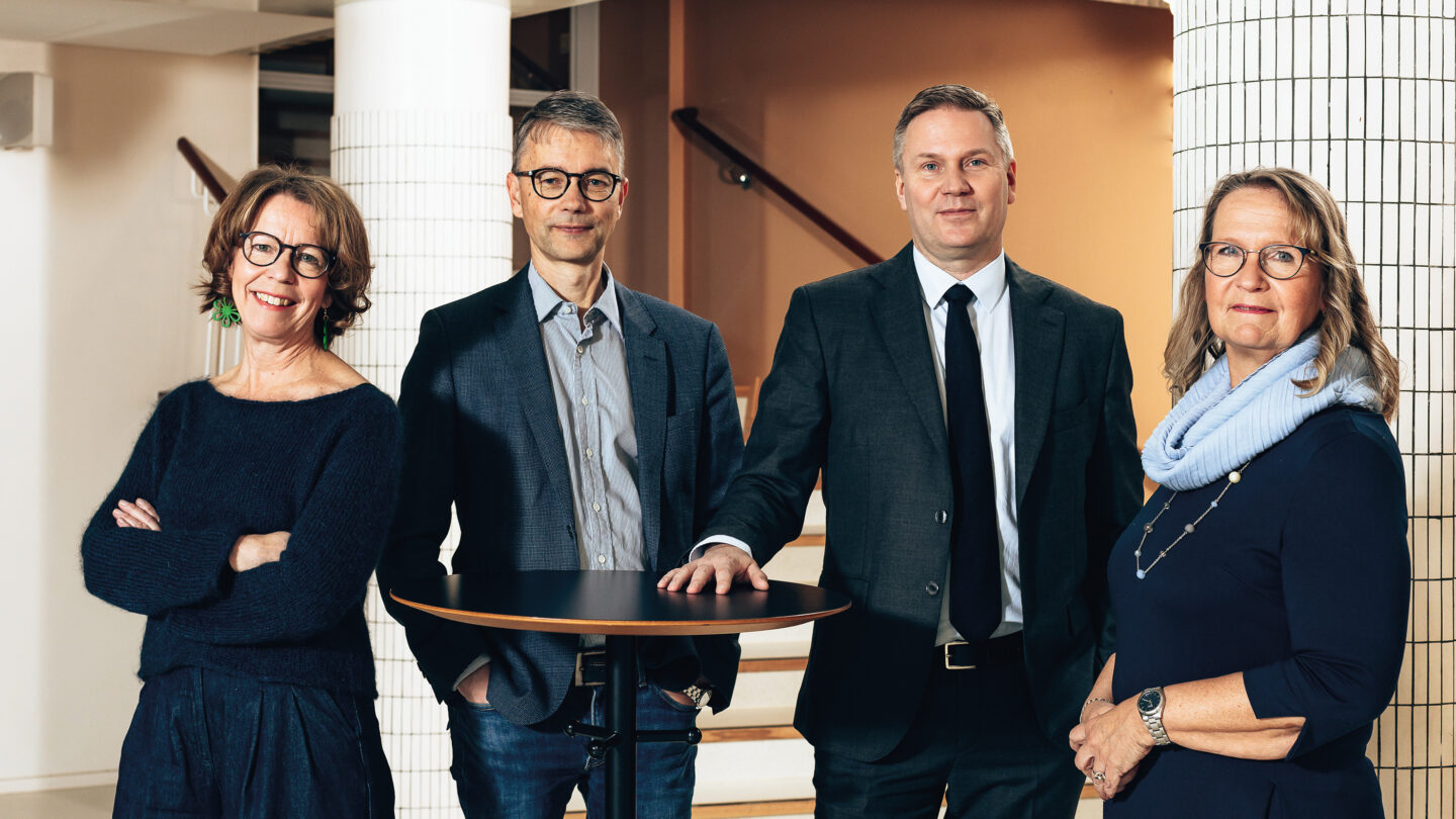 Ann Holm, Niklas Ulfvens, Mats Brandt, and Maria Backman.