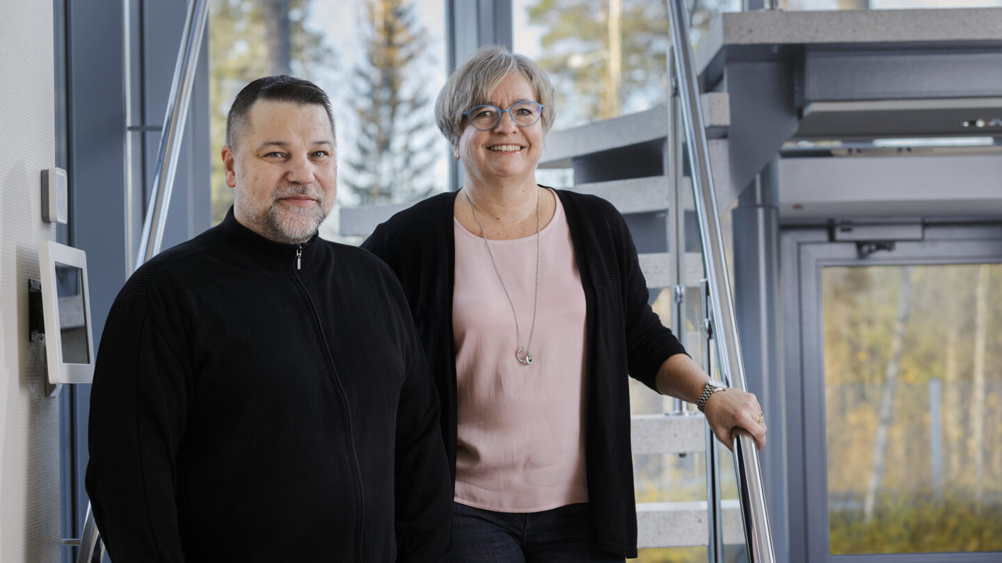 Nina Karls-Nygård and Reijo Liimatainen.