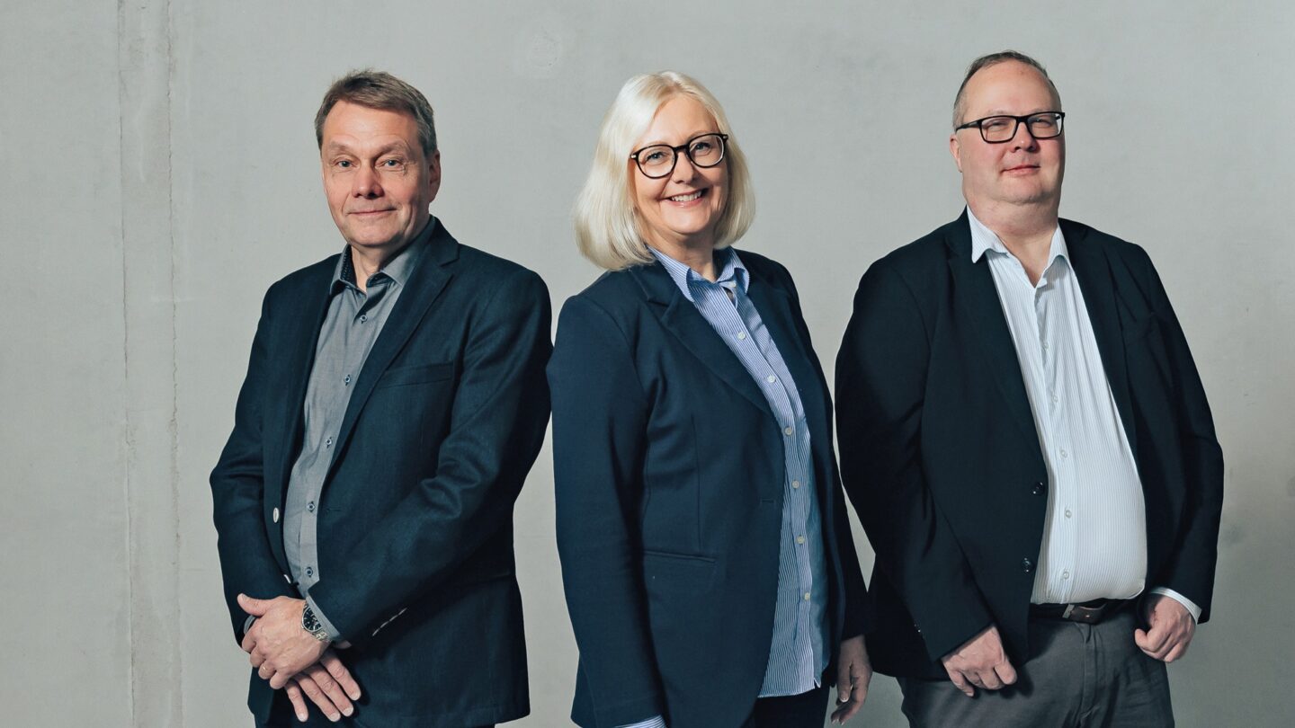 Seppo Uusitalo, Åsa Stenbacka, and Janne Saijonkivi.